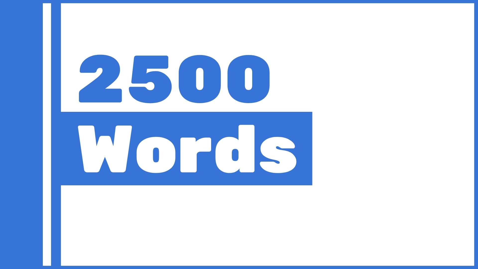 How Many Sentences is 2500 Words?