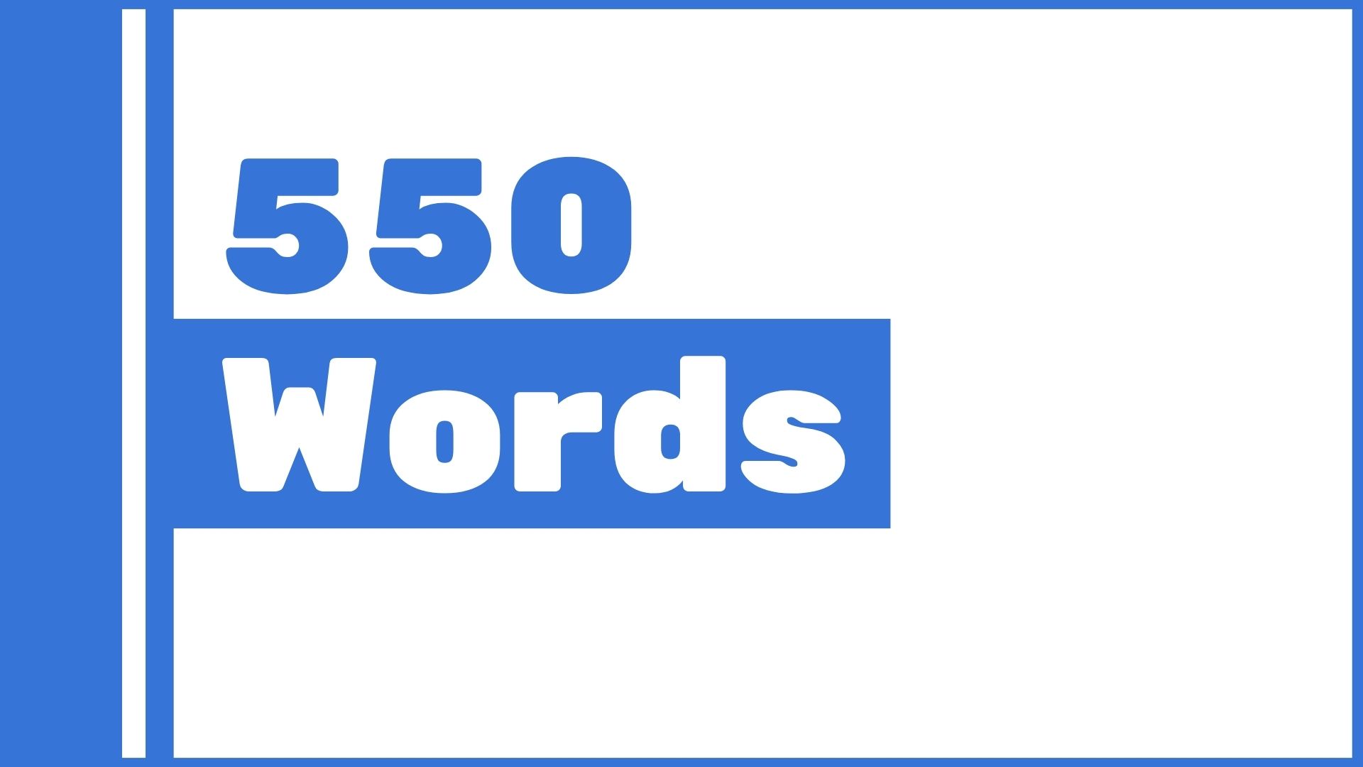 how many sentences is 550 words