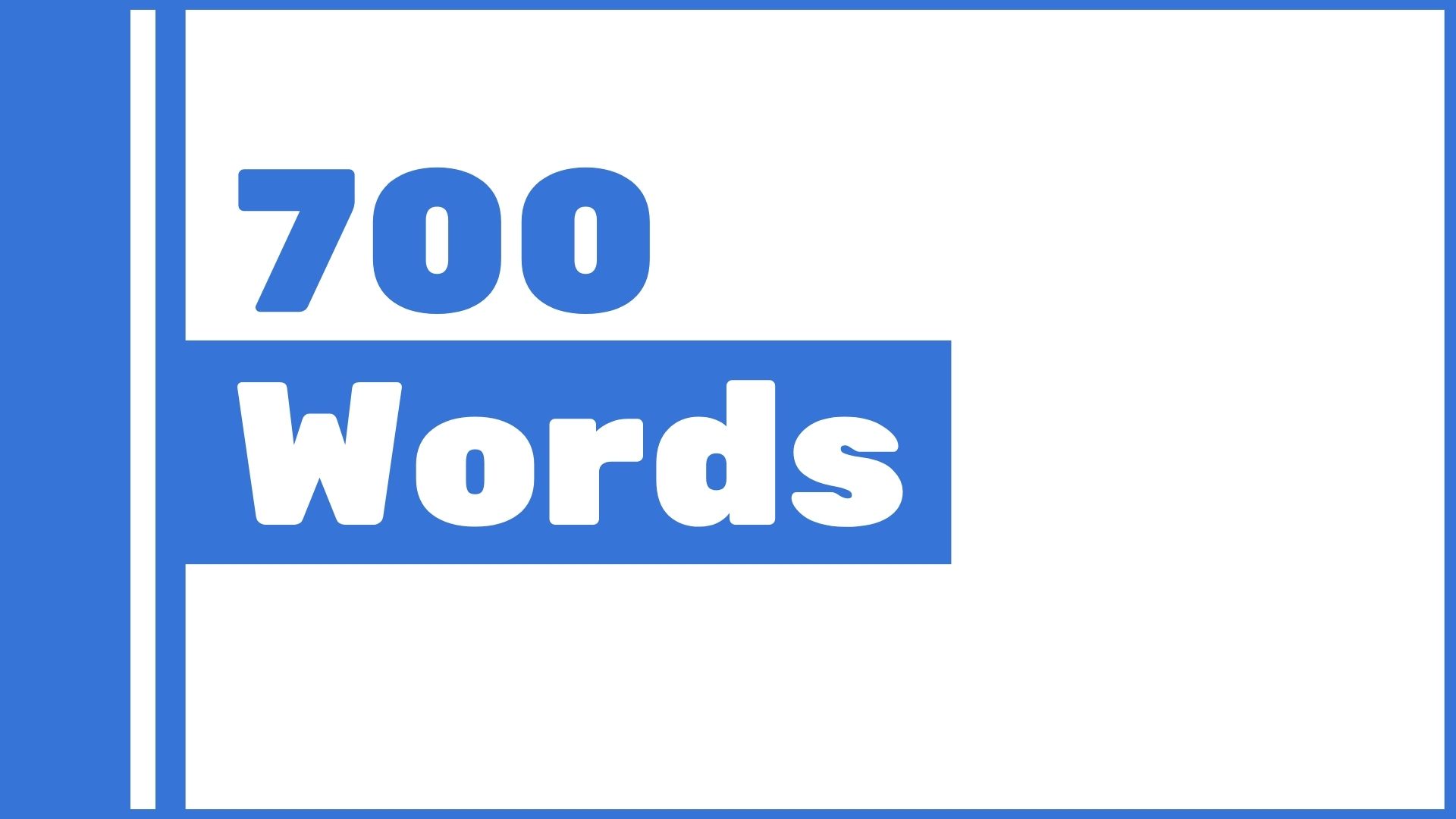 how many sentences is 700 words