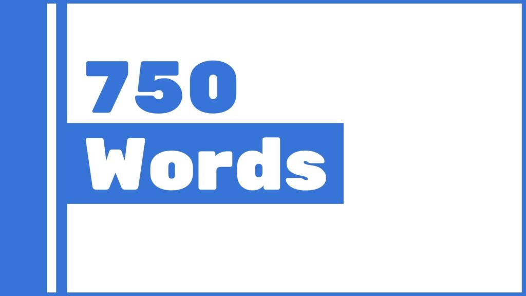 how many sentences is 750 words