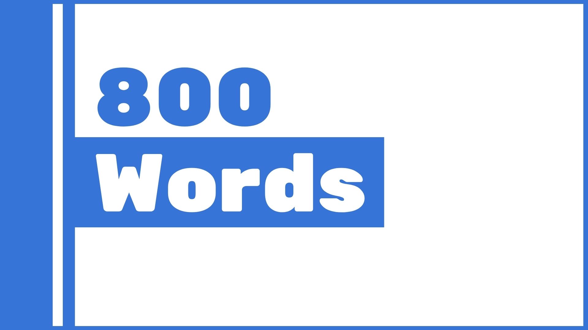 how many sentences is 800 words